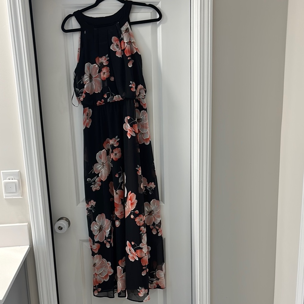 Floral Black Jumpsuit